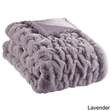 Load image into Gallery viewer, Madison Park Ruched Fur Throw -50X60&quot; MP50-4876 By Olliix
