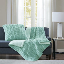Load image into Gallery viewer, Madison Park Ruched Fur Throw -50X60&quot; MP50-4877 By Olliix
