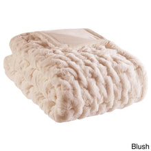 Load image into Gallery viewer, Madison Park Ruched Fur Throw -50X60&quot; MP50-4878 By Olliix
