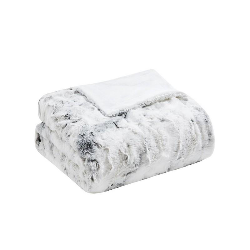 Madison Park Sachi Oversized Faux Fur Throw -60X70