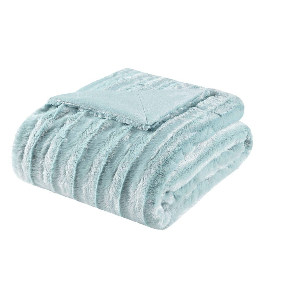 Madison Park Duke Long Fur Throw - 50X60