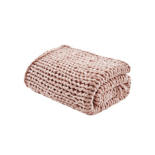 Load image into Gallery viewer, Madison Park Chunky Double Knit Handmade Throw MP50-6137 By Olliix
