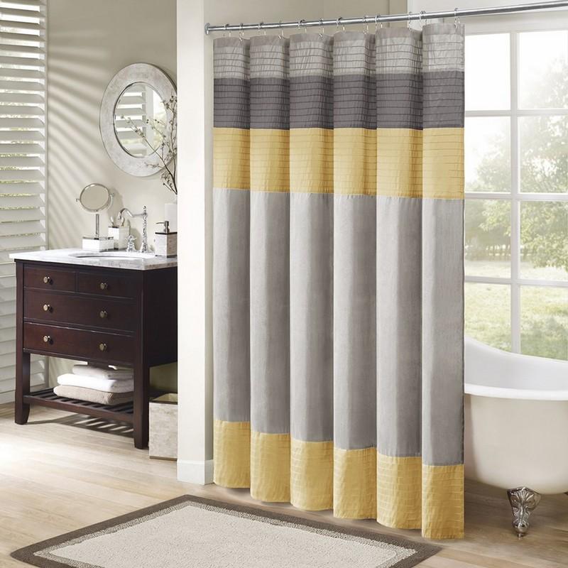 Madison Park Faux Silk Amherst Shower Curtain -72X72