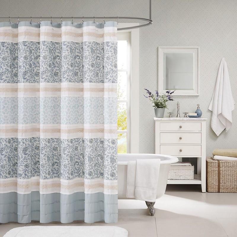 Madison Park Dawn Cotton Shower Curtain -72X72