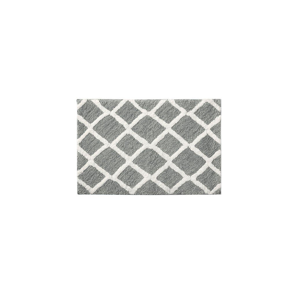 Madison Park Bittman Reversible High Pile Tufted Microfiber Bath Rug - 21X34