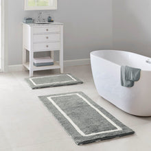 Load image into Gallery viewer, Madison Park Bittman Reversible High Pile Tufted Microfiber Bath Rug - 21X34&quot; MP72-5665
