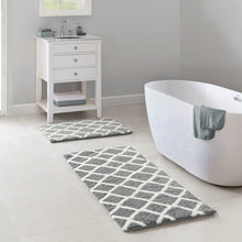 Load image into Gallery viewer, Madison Park Bittman Reversible High Pile Tufted Microfiber Bath Rug - 24X60&quot; MP72-5666
