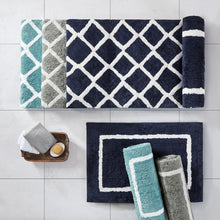 Load image into Gallery viewer, Madison Park Bittman Reversible High Pile Tufted Microfiber Bath Rug - 24X60&quot; MP72-5666
