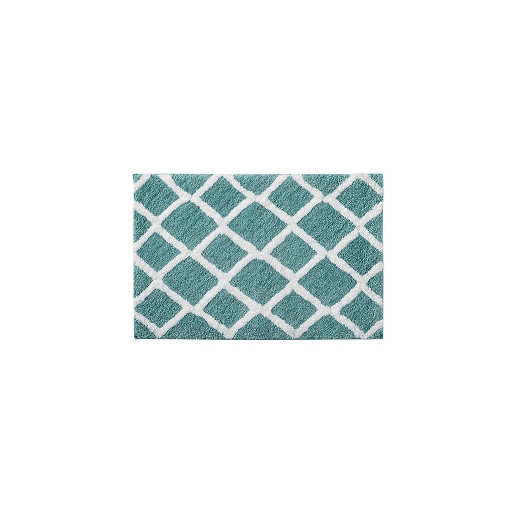 Madison Park Bittman Reversible High Pile Tufted Microfiber Bath Rug - 21X34