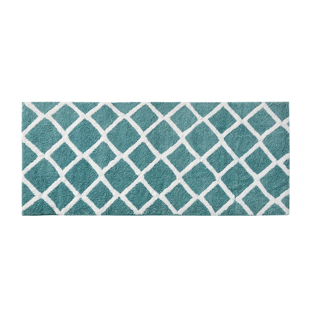 Madison Park Bittman Reversible High Pile Tufted Microfiber Bath Rug - 24X60