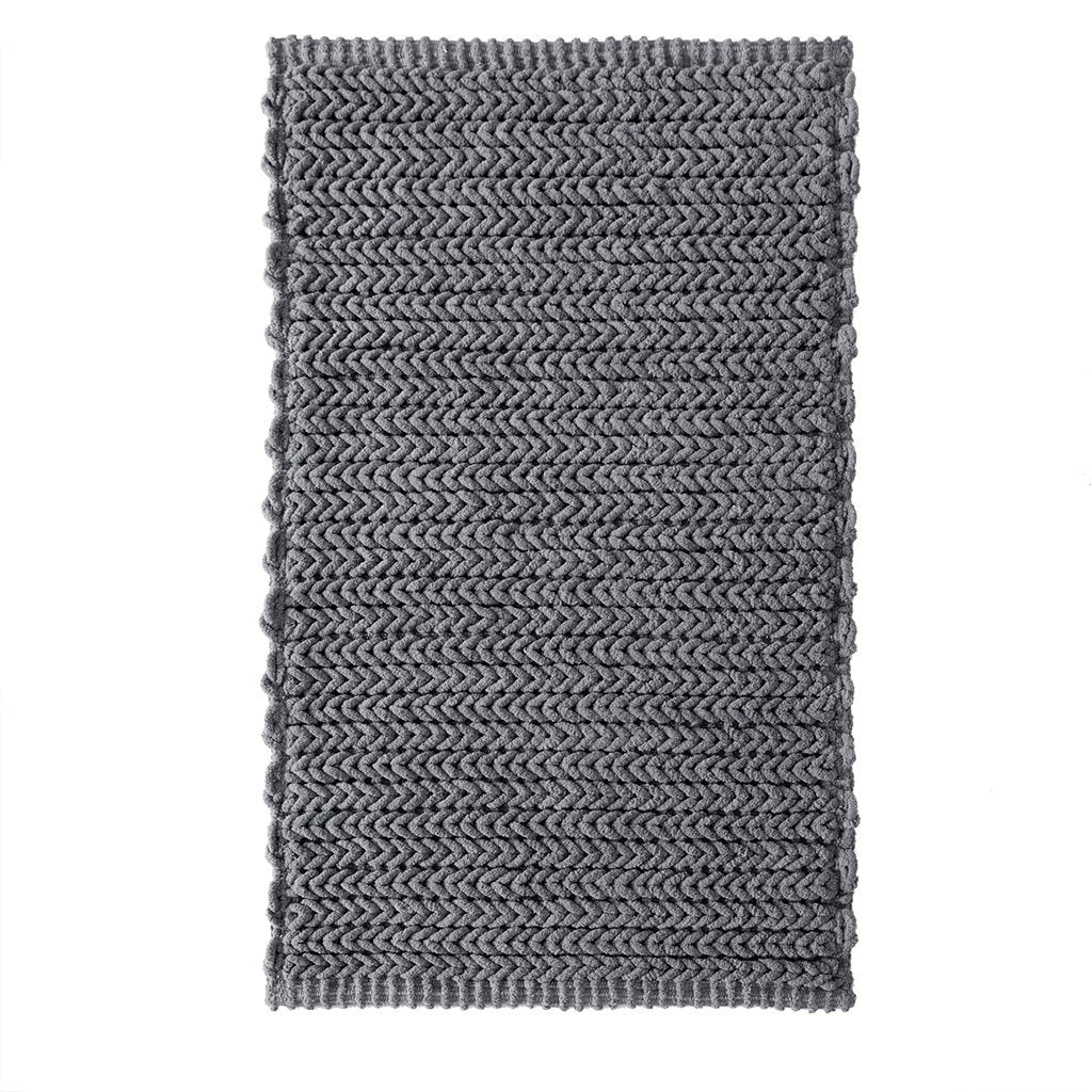 Madison Park Lasso 100% Cotton Chenille Chain Stitch Rug - 24X40