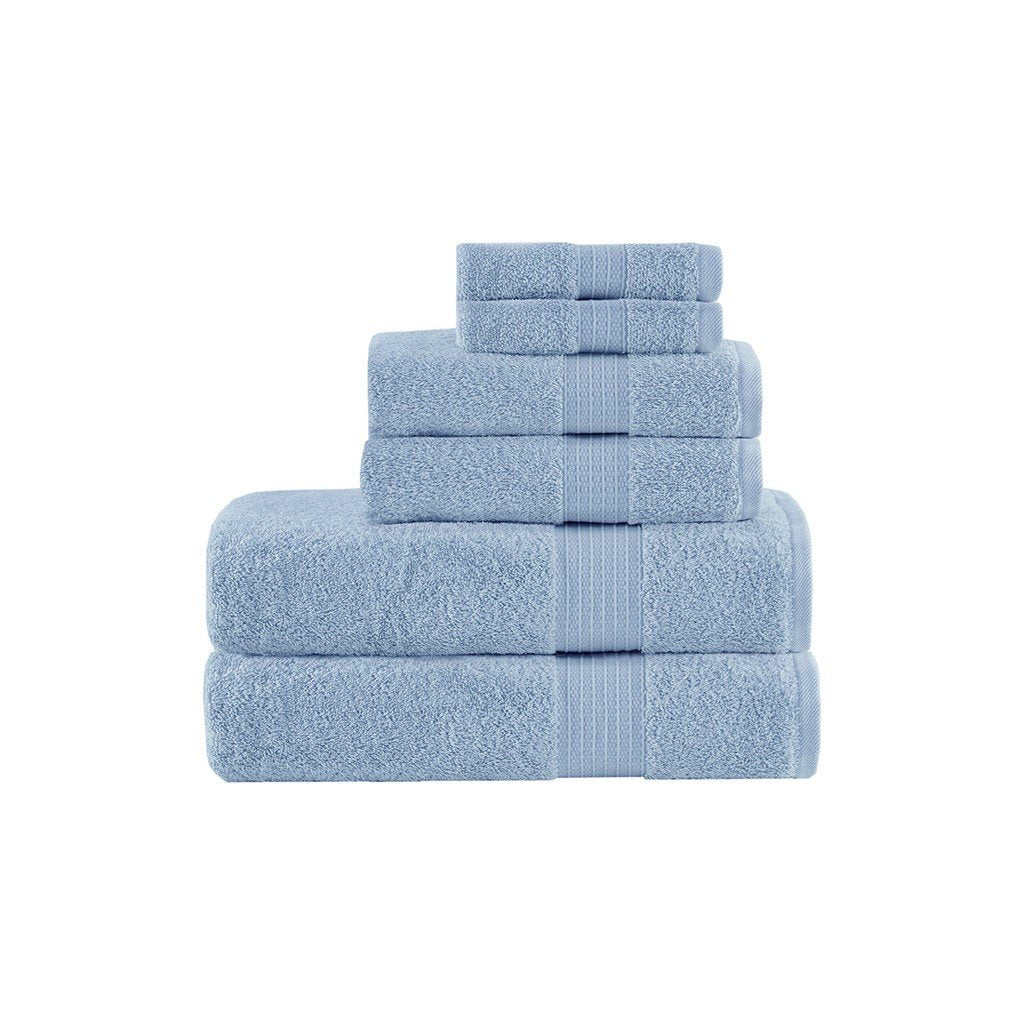 Madison Park Organic 6 Piece Organic Cotton Towel Set MP73-6181 By Olliix