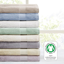 Load image into Gallery viewer, Madison Park Organic 6 Piece Organic Cotton Towel Set MP73-6181 By Olliix
