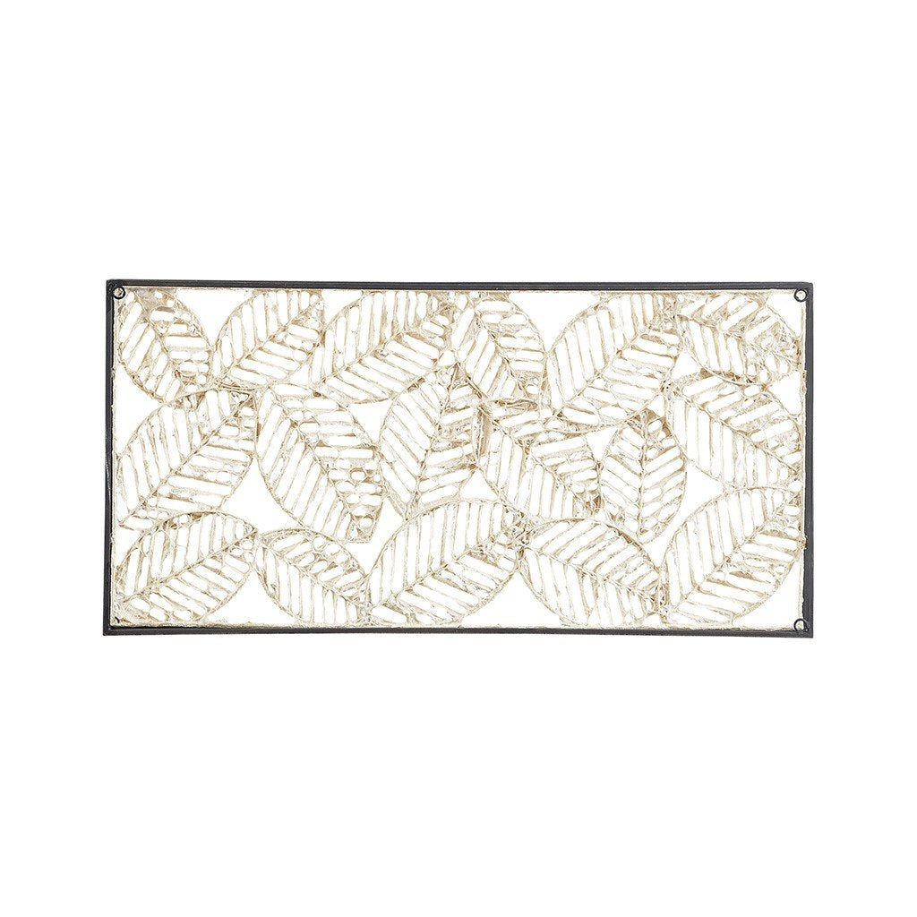 Madison Park Paper Cloaked Leaves Paper Cloaked Wall Decor Metal Frame MP95B-0224