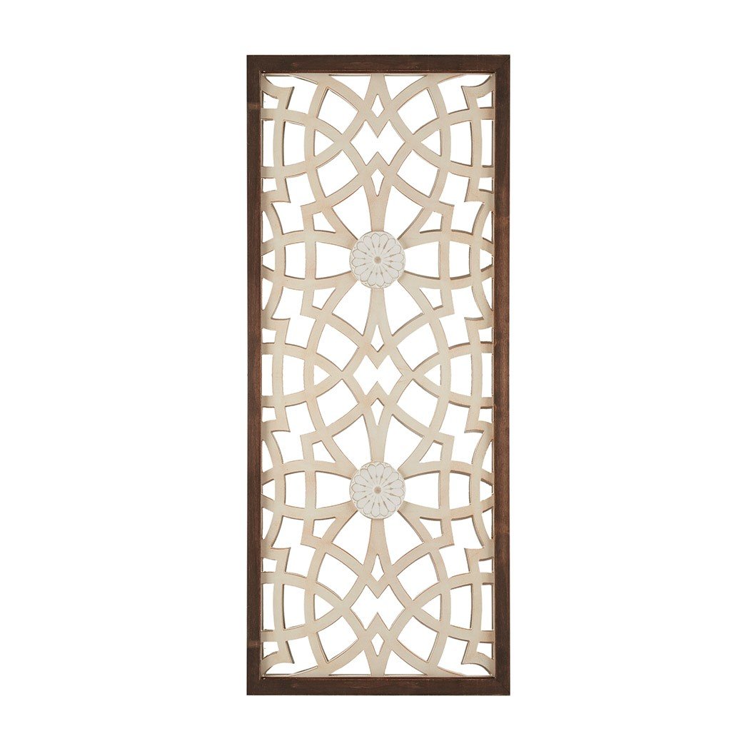 Madison Park Damask Wood Panel Carved Wall Panel MP95B-0231 By Olliix