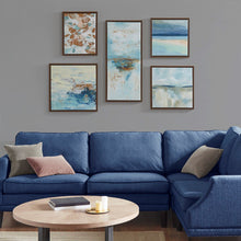 Load image into Gallery viewer, Madison Park Blue Horizon Gallery Art 5 Piece Set With Bronze Frame MP95C-0179A
