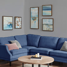Load image into Gallery viewer, Madison Park Blue Horizon Gallery Art 5 Piece Set With Bronze Frame MP95C-0179A
