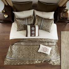 Load image into Gallery viewer, Madison Park Essentials Zara 16 Piece Jacquard Complete Bedding Set With 2 Sheet Sets - Queen MPE10-795
