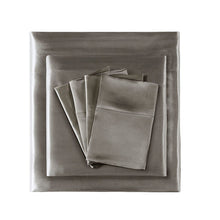 Load image into Gallery viewer, Madison Park Essentials Satin Wrinkle-Free Luxurious 6-Piece Sheet Set - Queen MPE20-769
