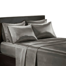 Load image into Gallery viewer, Madison Park Essentials Satin Wrinkle-Free Luxurious 6-Piece Sheet Set - Queen MPE20-769
