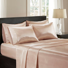 Load image into Gallery viewer, Madison Park Essentials Satin Wrinkle-Free Luxurious 6-Piece Sheet Set - King MPE20-774
