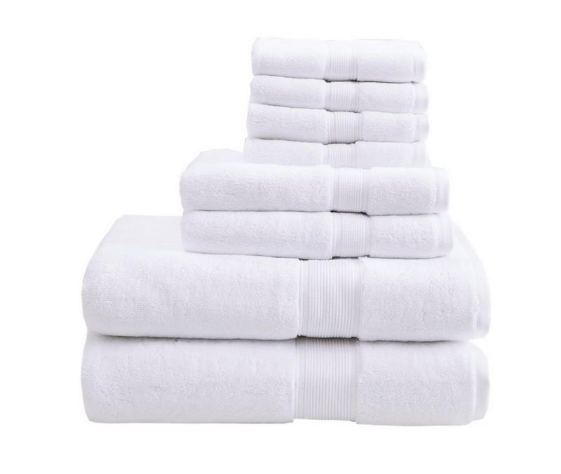Madison Park Signature 800Gsm 100% Cotton 8 Piece Towel Set MPS73-188 By Olliix