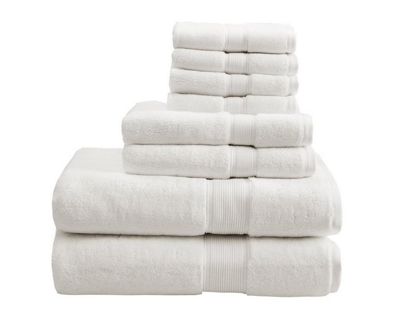 Madison Park Signature 800Gsm 100% Cotton 8 Piece Towel Set MPS73-189 By Olliix