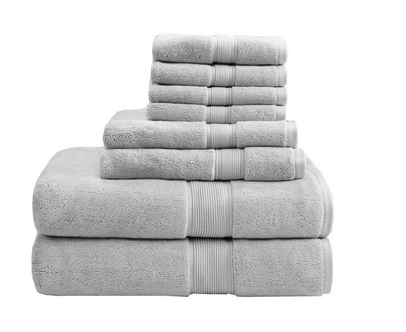 Madison Park Signature 800Gsm 100% Cotton 8 Piece Towel Set MPS73-191 By Olliix