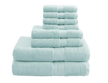Load image into Gallery viewer, Madison Park Signature 800Gsm 100% Cotton 8 Piece Towel Set MPS73-192 By Olliix
