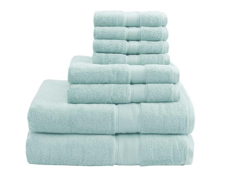 Madison Park Signature 800Gsm 100% Cotton 8 Piece Towel Set MPS73-192 By Olliix
