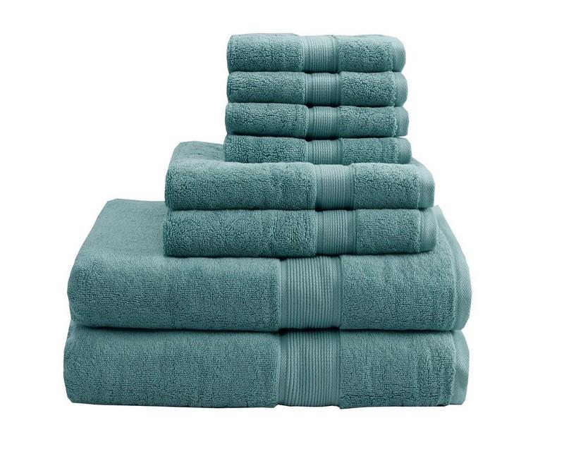 Madison Park Signature 800Gsm 100% Cotton 8 Piece Towel Set MPS73-194 By Olliix