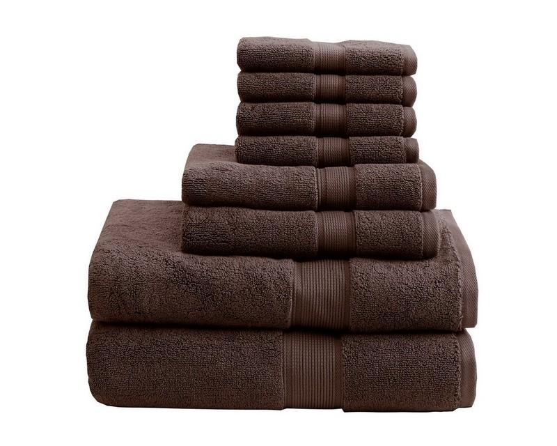 Madison Park Signature 800Gsm 100% Cotton 8 Piece Towel Set MPS73-196 By Olliix