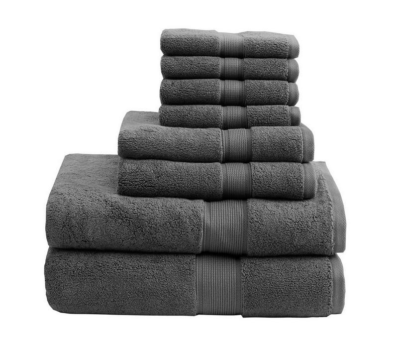 Madison Park Signature 800Gsm 100% Cotton 8 Piece Towel Set MPS73-197 By Olliix