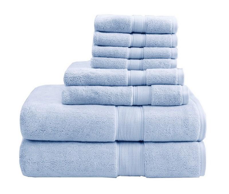 Madison Park Signature 800Gsm 100% Cotton 8 Piece Towel Set MPS73-198 By Olliix