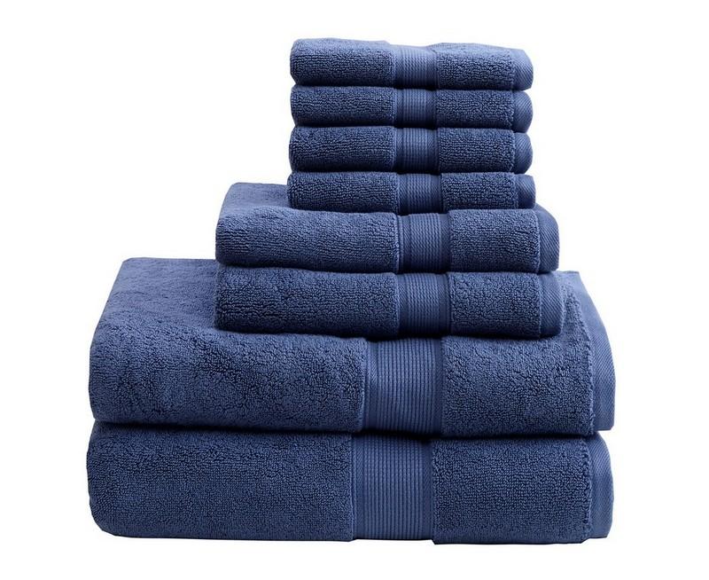 Madison Park Signature 800Gsm 100% Cotton 8 Piece Towel Set MPS73-199 By Olliix