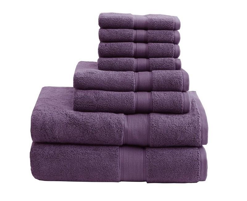 Madison Park Signature 800Gsm 100% Cotton 8 Piece Towel Set MPS73-200 By Olliix