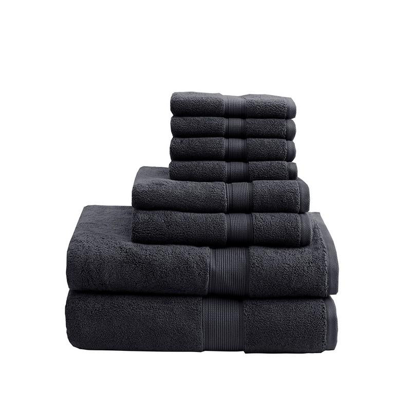 Madison Park Signature 800Gsm 100% Cotton 8 Piece Towel Set MPS73-320 By Olliix