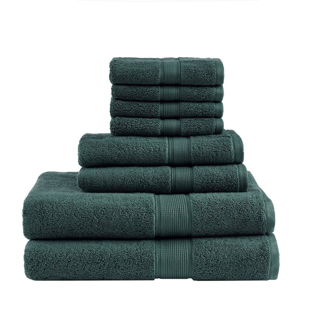 Madison Park Signature 800Gsm 100% Cotton 8 Piece Towel Set MPS73-423