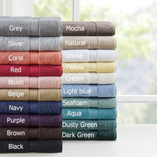 Load image into Gallery viewer, Madison Park Signature 800Gsm 100% Cotton 8 Piece Towel Set MPS73-423
