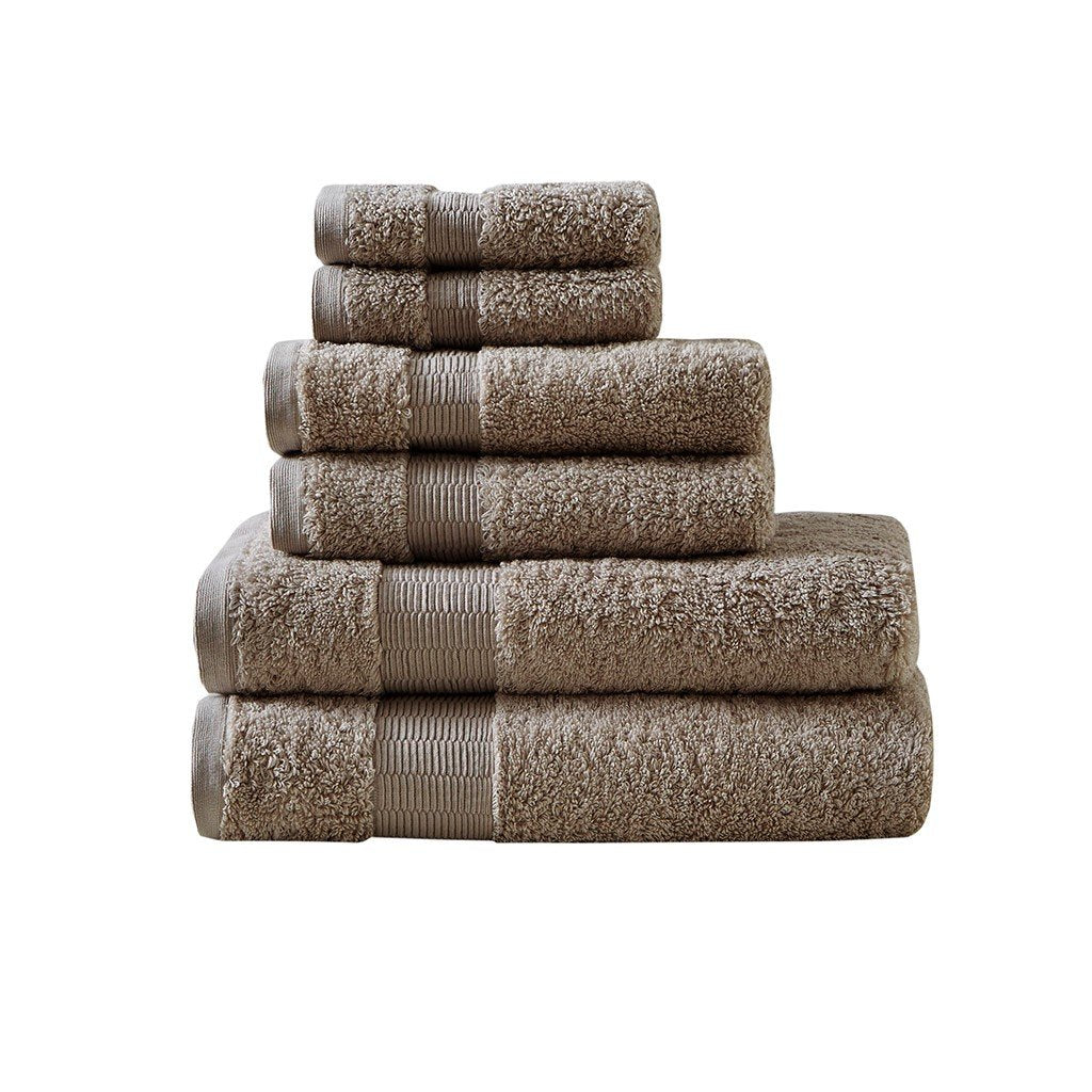 Madison Park Signature Luxor 100% Egyptian Cotton 6 Piece Towel Set MPS73-427