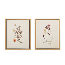 Load image into Gallery viewer, Martha Stewart French Herbarium Framed Linen Canvas 2 Piece Set MT95C-0005
