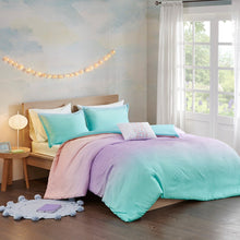 Load image into Gallery viewer, Mi Zone Glimmer Metallic Glitter Printed Reversible Duvet Cover Set - Full/Queen MZ12-0598
