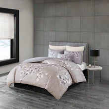 Load image into Gallery viewer, N Natori Sakura Blossom 3 Piece Cotton Sateen Printed Comforter Set - King NS10-3256
