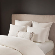 Load image into Gallery viewer, N Natori Hanae Cotton Blend Yarn Dyed 3 Piece Duvet Cover Set - Full/Queen NS12-3245
