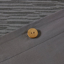 Load image into Gallery viewer, N Natori Hanae Cotton Blend Yarn Dyed 3 Piece Duvet Cover Set - King NS12-3252
