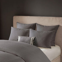 Load image into Gallery viewer, N Natori Hanae Cotton Blend Yarn Dyed 3 Piece Duvet Cover Set - King NS12-3252
