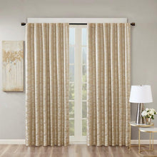 Load image into Gallery viewer, Cassius Jacquard Total Blackout Window Panel (50x84) - Gold SS40-0004 By Olliix
