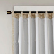 Load image into Gallery viewer, Cassius Jacquard Total Blackout Window Panel (50x84) - Gold SS40-0004 By Olliix
