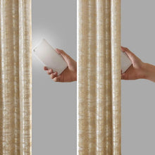 Load image into Gallery viewer, Cassius Jacquard Total Blackout Window Panel (50x84) - Gold SS40-0004 By Olliix
