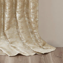 Load image into Gallery viewer, Cassius Jacquard Total Blackout Window Panel (50x108) - Gold SS40-0006 By Olliix
